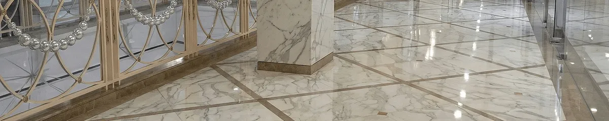 Beautiful marble floor professionally installed in Dallas, TX